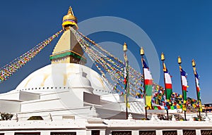 Boudha bodhnath Boudhanath stupa Kathmandu prayer flags