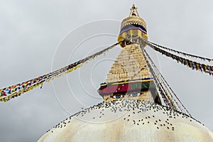 Boudhanath also called Boudha, Bouddhanath or Baudhanath is a buddhist stupa in Kathmandu, Nepal