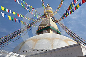 Boudhanath, Boudnath, Boudha Stupa in Kathmandu, Nepal
