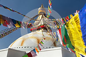 Boudhanath stupa, Kathmandu city, buddhism in Nepal