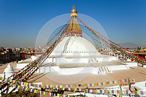 Boudhanath stupa, Kathmandu city, buddhism in Nepal