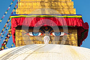 Boudhanath stupa in Kathmandu, Nepal