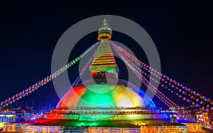 Boudhanath stupa in Kathmandu, Nepal