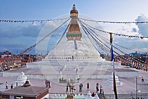 The Boudhanath stupa, Kathmandu, Nepal