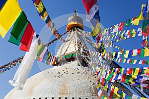 Boudnath stupa in Kathmandu - Nepal