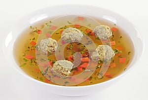 Bouillon with meat dumplings