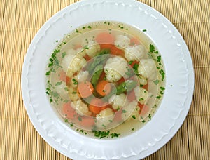 Bouillon soup photo