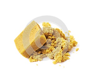 Bouillon stock broth cube isolated