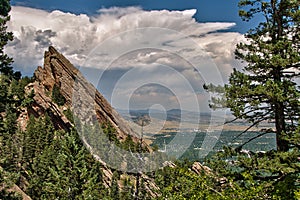 Boulder Colorado Vista from Flatiron summit