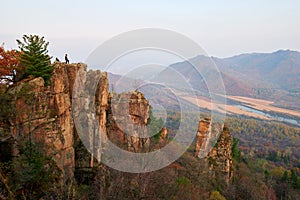 The boulder and mountains scenic