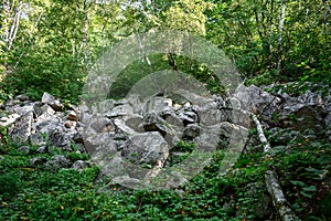 Boulder Pile on Rib Mountain, Wisconsin