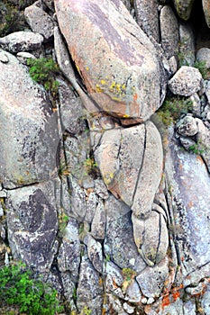 Boulders Climb Sides of Sandia Mountains photo