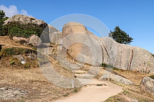 Boulders on the Cote de Granit Rose in Brittany