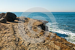 Boulders and Erosion of Cliff Edge at Point Loma Tidepools