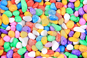 boulders with plastic colors