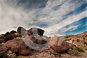 Boulders and Sky photo