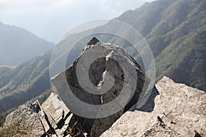 Boulders on the top of Kuo Cang Mountain