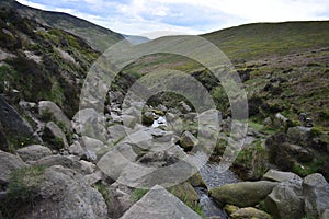 Boulders and water in Grinds Brook