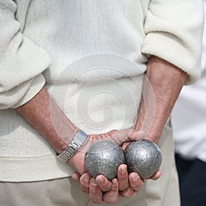 Boules (Petanque) game