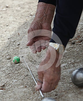 Boules (Petanque) game,