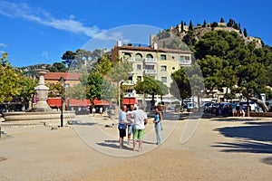 Boules (Petanque) game, French riviera