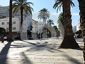 Nador marruecos large city at african coast. Streetscene photo