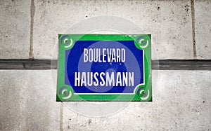 Paris street sign