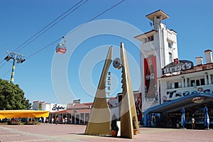 The boulevard in Mamaia.