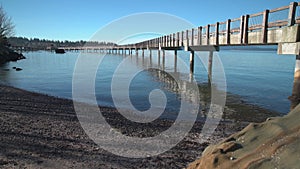 Boulevard Park Beach Bellingham, Washington, USA. 4K UHD