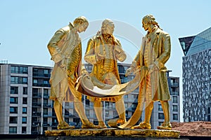Boulton, Watt and Murdoch statue, Birmingham.