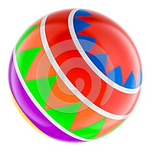 Bouncy Ball for Kids, ball inflatable rubber. 3D rendering
