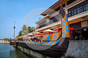 Boundary Island Lingshui Area Ferry Pier center