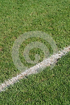 Boundary line soccer field photo