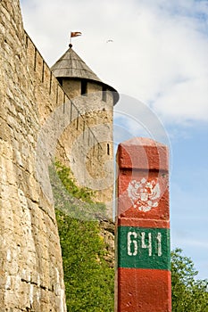 Boundary post: Russia - Estonia