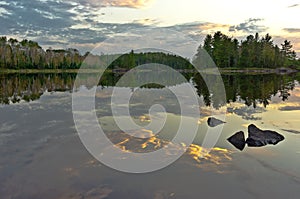 Boundary Waters reflection.