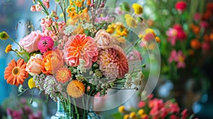Bountiful bouquets, floral arrangements, and vibrant blossoms embody spring's abundance