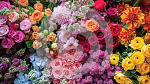 Bountiful bouquets, floral arrangements, and vibrant blossoms embody spring's abundance