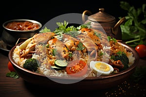 Bountiful bowl Rice, vegetables, and succulent chicken combine in a hearty and tasty dish