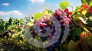Bountiful Harvest: Clusters at Veraison