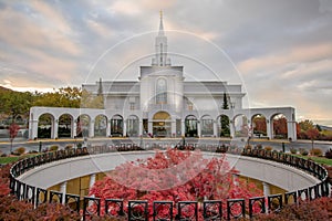 Bountiful Utah Mormon Temple Morning