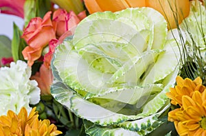 Bouquet of brassica photo