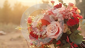 Bouquet brilliance in romantic hues