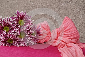 Bouquet of chrysanthemums photo