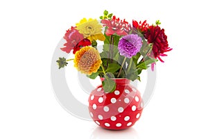 Bouquet Dahlias in vase