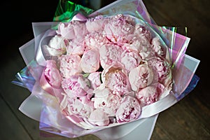 Bouquet of flowers in the floristry shop wedding salon