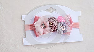 Bouquet of flowers made out of fabric cloth texture that can be used as hair accessory, decoration, and embellishment