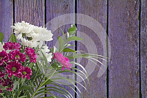 Bouquet of flowers with space for your message photo