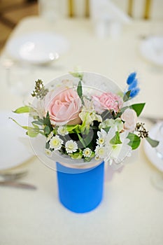 bouquet of the flowers on a table