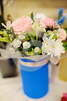 bouquet of the flowers on a table