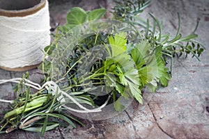 Bouquet Garni Fresh Herbs photo